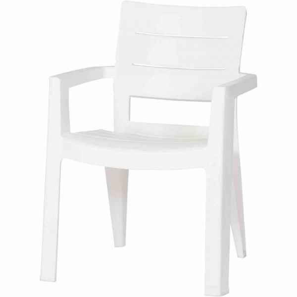 Gartenstuhl Stapelstuhl Ibiza Weiß
