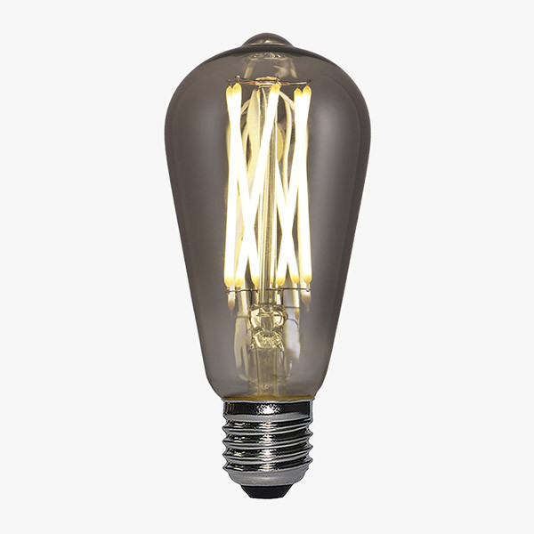 LED Lampe Filament D64 E27 Rauch