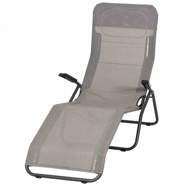 Garten-Liegestuhl Anco in Taupe