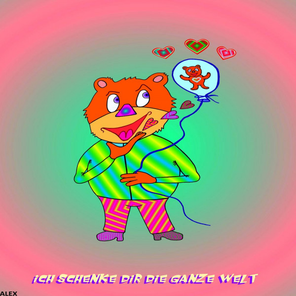 Comic Bärenliebe 40x40