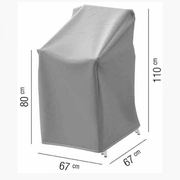 Stapelstühle-Schutzhülle 67x67xH80/110 cm