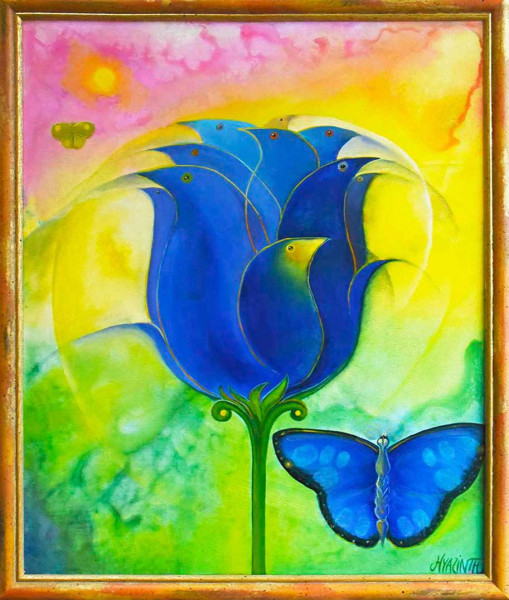 Ölbild: Book of Nature 50x60