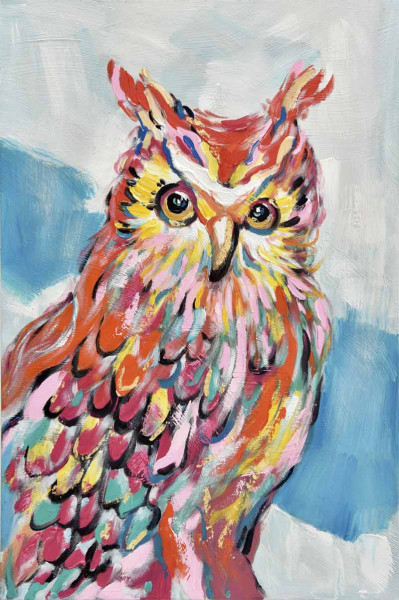 Ölbild: Tierbild Bubo 60x90