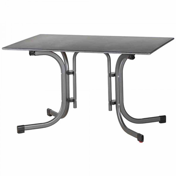 Gartentisch Slim 120x80 Schieferoptik Klappbar