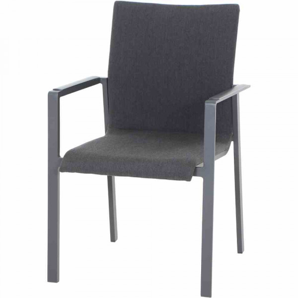 Gartenstuhl Stapelstuhl Coria Sunbrella dunkel