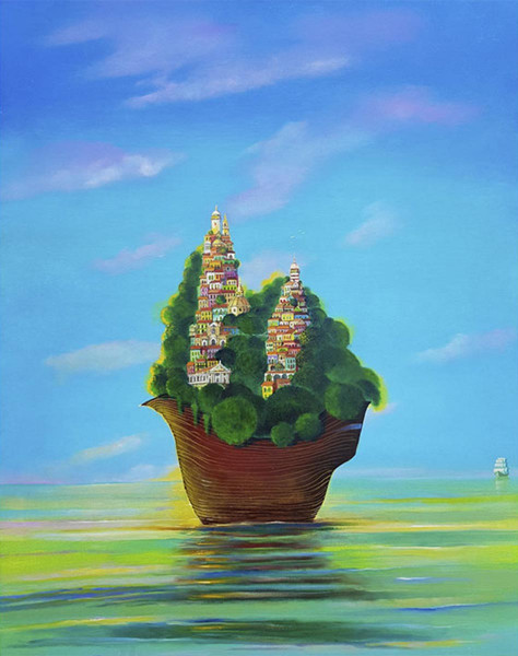 Ölbild: Die Arche 80x100