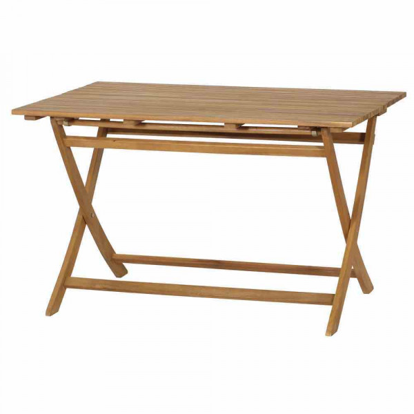 Gartentisch Akazienholz 120x80x74 cm klappbar