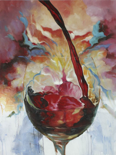 Ölbild: Cocktail 90x120