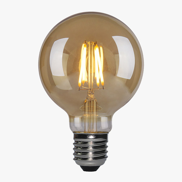 LED Lampe Filament D80 E27 Amber