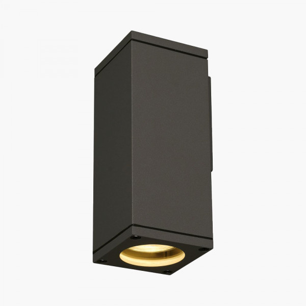 GU10 Wandstrahler dimmbar IP44 Anthrazit