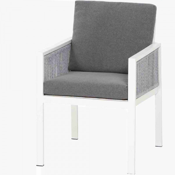 Sessel Varina Weiß-anthrazit