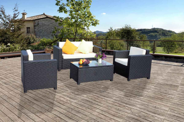 Sitzgruppe Moreda Komfort 4-teilig 4 Plätze