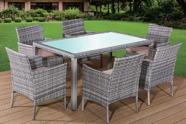 Sitzgruppe Mira 7-teilig 6 Plätze