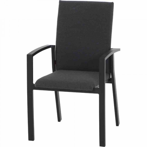 Gepolsterter Gartenstuhl Sonis in Anthrazit
