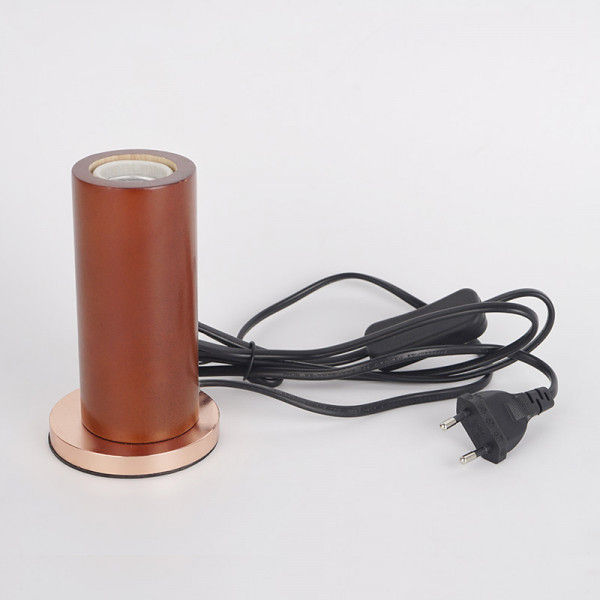 Tischleuchte Lungo in Rotkirsche E27