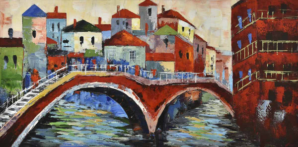 Ölbild Großformat: Nostalgie 140x70