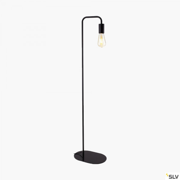 Standleuchte im Retrostyle Schwarz