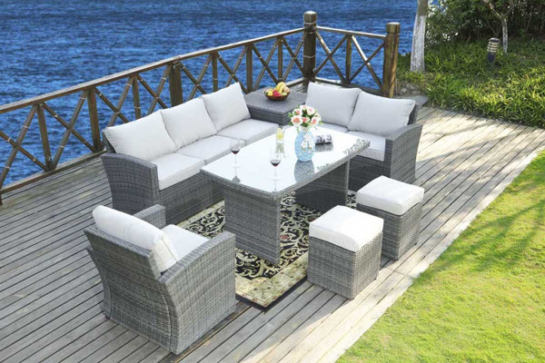 Lounge Gartenmöbel Toska 7-teilig 8 Plätze