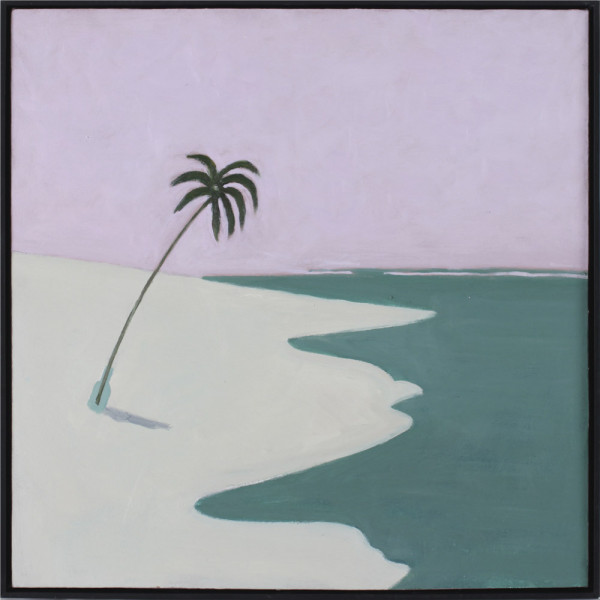 Ölbild: Palmenmeer 63x63