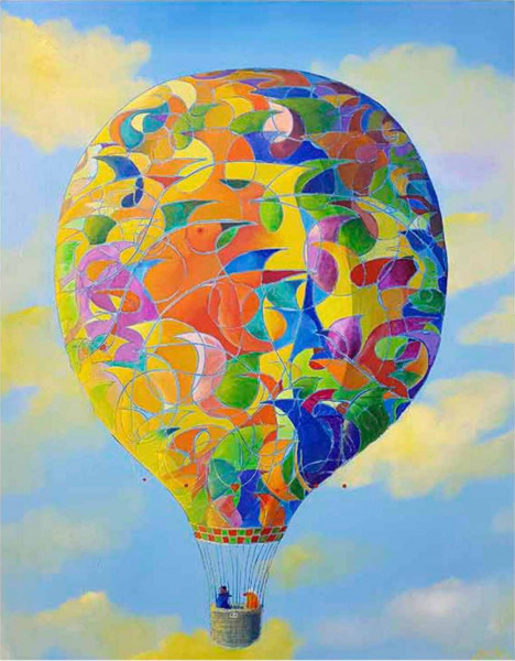 Ölbild: Die Hochzeit 60x80