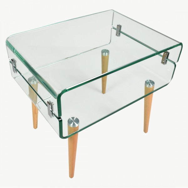 Beistell Glastisch Retro