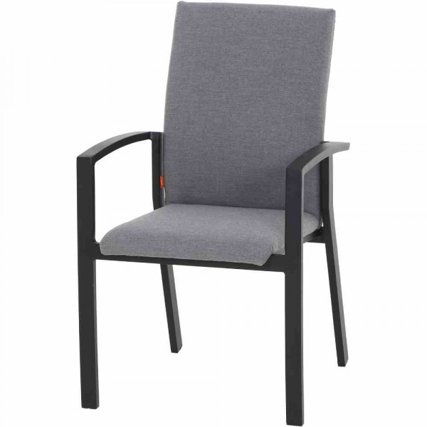 Gepolsterter Gartenstuhl Sonis Anthrazit-hell