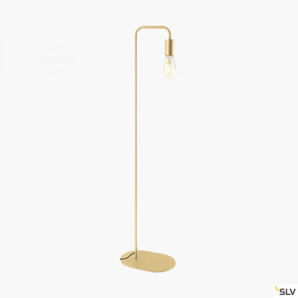 Standleuchte im Retrostyle Gold