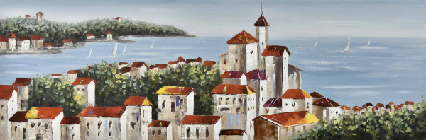 Ölbild Großformat: Garmena 150x50