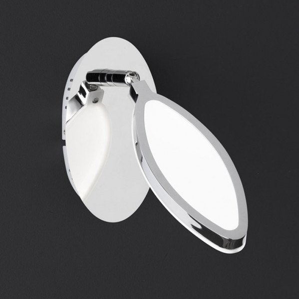 LED Wandleuchte mit Chromrahmen