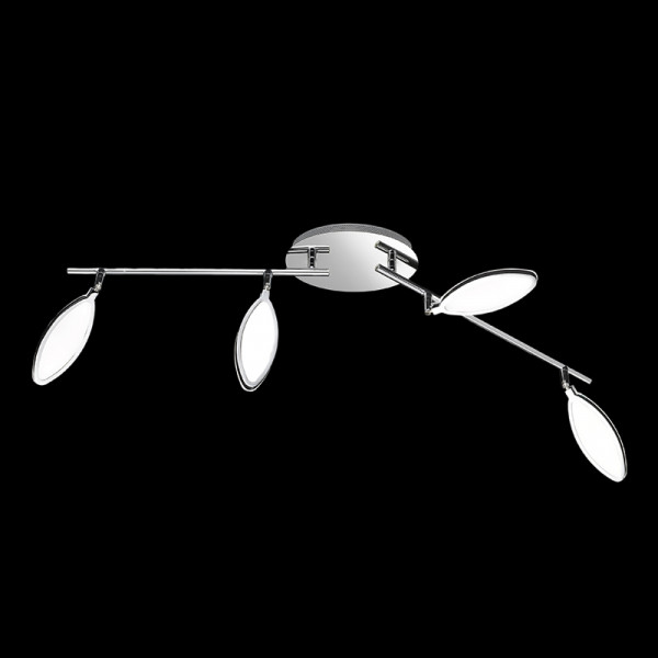 LED Deckenleuchte mit Chromrahmen