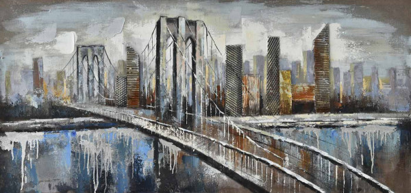 Ölbild Großformat: Bridgeview 150x70