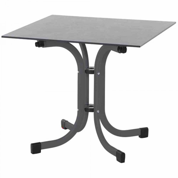 Gartentisch Sola 80x80 Anthrazit Klappbar