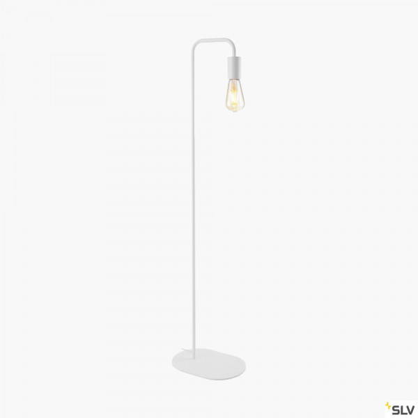 Standleuchte im Retrostyle Weiß