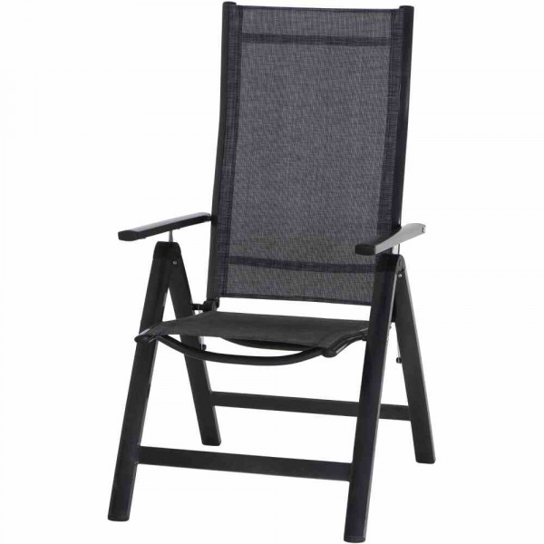 Gartenstuhl Medira Anthrazit verstellbar