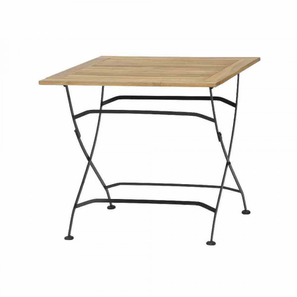 Gartentisch Teakholz 80x80x75 cm klappbar