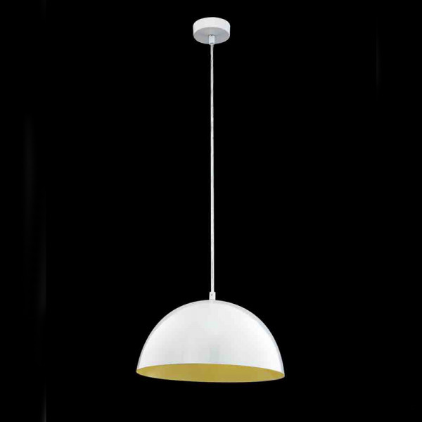 Pendelleuchte E27 in Weiß D30 cm