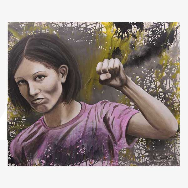 Acrylbild: Riot 120x100