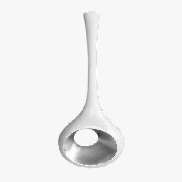 Boden-Skulptur in Weiß: Höhe 95cm