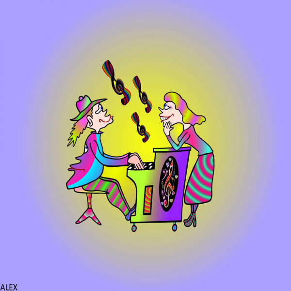 Comic Lieblingslied 40x40