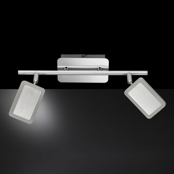 LED Deckenleuchte chom und nickelmatt