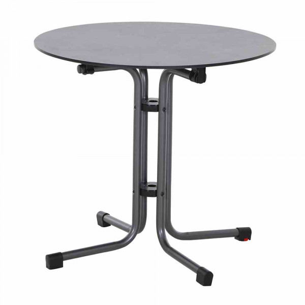 Gartentisch Sola Anthrazit D80 Klappbar