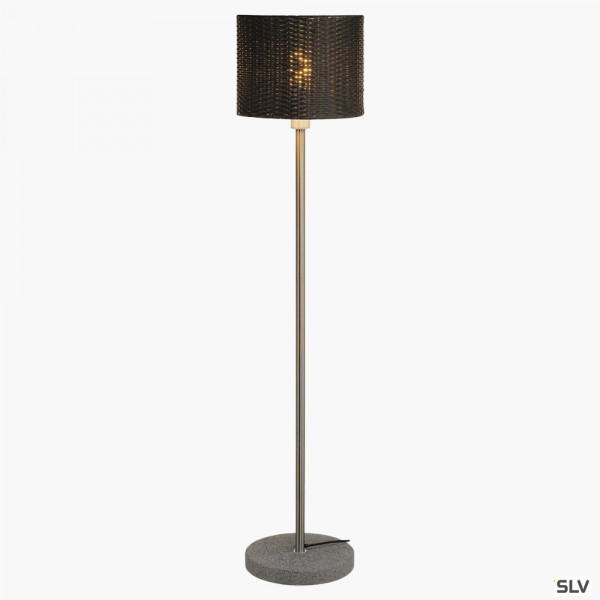 Innen-Außen-Standleuchte E27 Rattanschirm